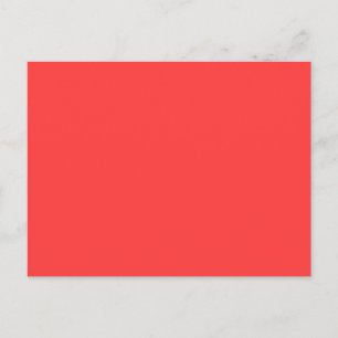 Festive Vibrant Coral Background Färg Vykort