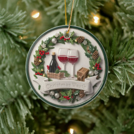 Festive Vin och Ornament High-Relief