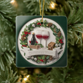 Festive Vin och Ornament High-Relief