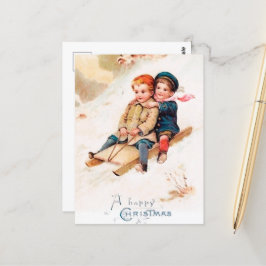 Festive vintage-Helgdag Vykort