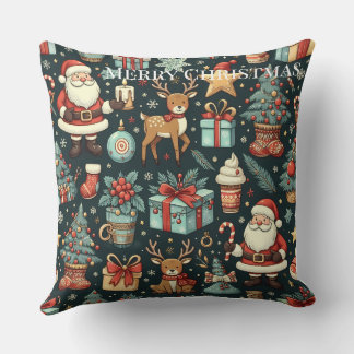 Festive Vintage jul-Fabric Kudde