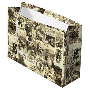 Festive Vintage Victorian jultomten Collage