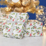Festive Watercolor Holly Mönster jul Presentpapper<br><div class="desc">God jul | Lägg till en festlig accent i presenterna med den här helgdag papper. Den har en helgdag av vattenfärgen holly och gräs nål. Denna papper för inslagning av mönster i julklapp finns tillgänglig i andra artiklar. Matchande objekt är tillgängliga.</div>