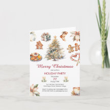 Festive Watercolor-jul Party