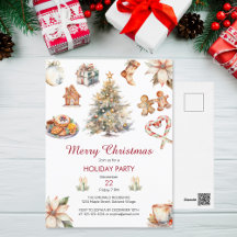 Festive Watercolor-jul Party