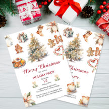 Festive Watercolor-jul Party