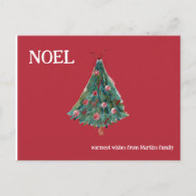 Festive Watercolor Julgran