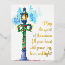 Festive Watercolor Lamp efter jul