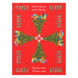 Festive Whimsical Christmas Tree Quirky Reindeers 