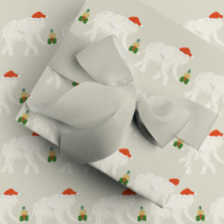 Festive White Elephant Christmas Party Illustrated Presentpapper