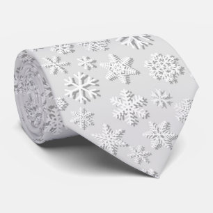 Festive White jul snöflingor tiled mönster Slips
