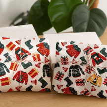 Festive White, Red & Grönt Ugly jul Sweater