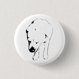 Festive Wink, Smiling Lab Badge Knapp