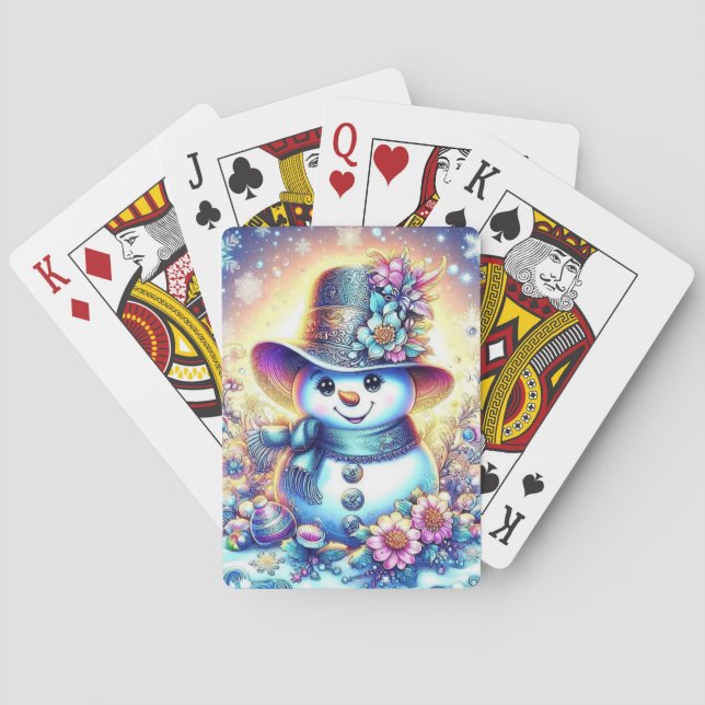 Festive Winter Casinokort (Baksidan)