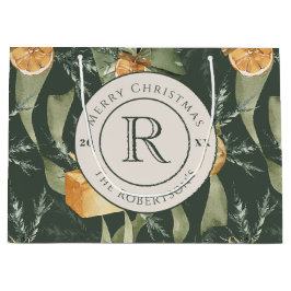 Festive Winter Elegance: Watercolor Monogrammed