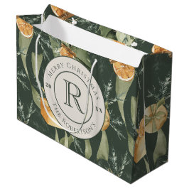 Festive Winter Elegance: Watercolor Monogrammed