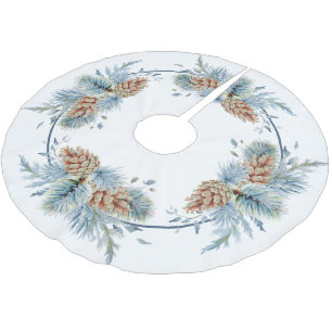 Festive Winter Gräs och Evergreens Julgransmatta Borstad Polyester