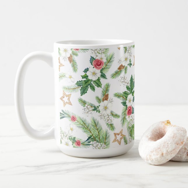 Festive Winter Helgdag Botanicals Kaffemugg (Med munk)
