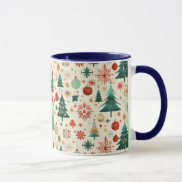 Festive Winter Helgdagar Mönster Mugg