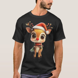Festive Winter Reindeer T Shirt