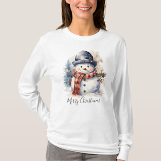 Festive Winter Snögubbe jul T-Shirt