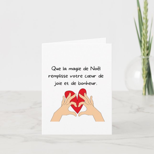 Festive Wishes: Christmas Magic Greeting Card for  Tack Kort (Framsida)