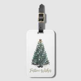 Festive Wishes. Christmas tree design Bagagebricka