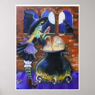 Festive Witch's Brew Poster