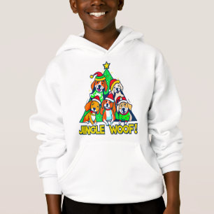 Festive Woof God jul Design for Hundälskares T Shirt