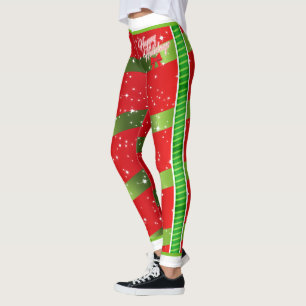 Festive WRAPPPUP FÖR DIG I HELGDAG ROSETT BAND Leggings