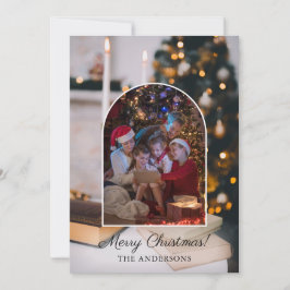 Festively dekorerad Julgran med Gift Boxes Julkort