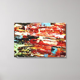 Festivité | Art abstrait coloré moderne Canvastryck
