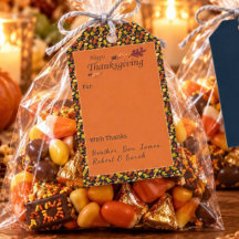 Festivt bladsmönster Thanksgiving Navy & Guld