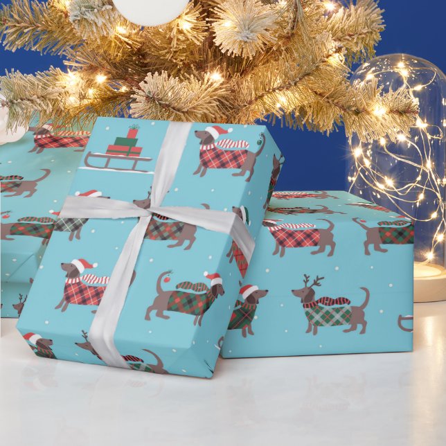 Festivt jul-doxa släde presentpapper (Helgdagar)