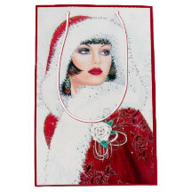 Festivt konsthandling i jultomten dam