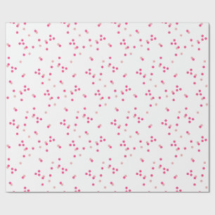 Festivt Rosa Konfetti Inpackningspapper Presentpapper
