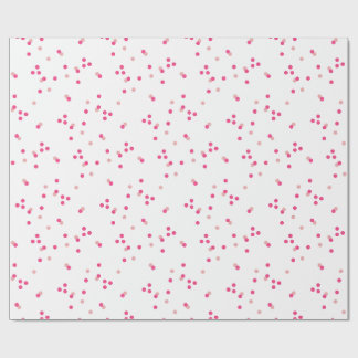 Festivt Rosa Konfetti Inpackningspapper Presentpapper