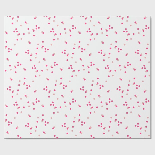 Festivt Rosa Konfetti Inpackningspapper Presentpapper (Platt)