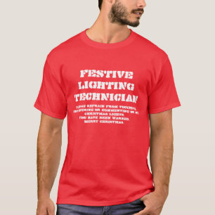 Festlig belysningtekniker - julT-tröja T Shirt