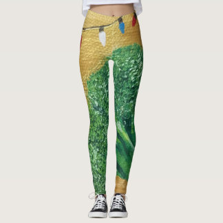 Festlig broccoli leggings