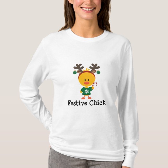 Festlig chick tee shirt (Framsida)