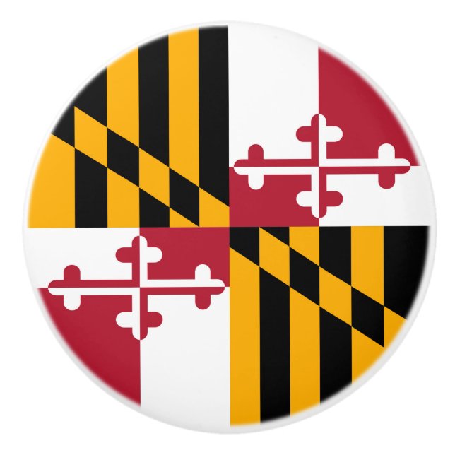 Festlig design för Maryland statlig flagga Knopp (Framsidan)