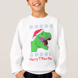 Festlig Dinosaur "glad för T-Rex-Mas" jul Tröja