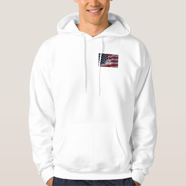 Festlig Enighet | Vacker "Önska God Jul USA Hoodie (Framsida)