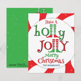 Festlig Glädjelig God Jul Tomte Glamour Julkort