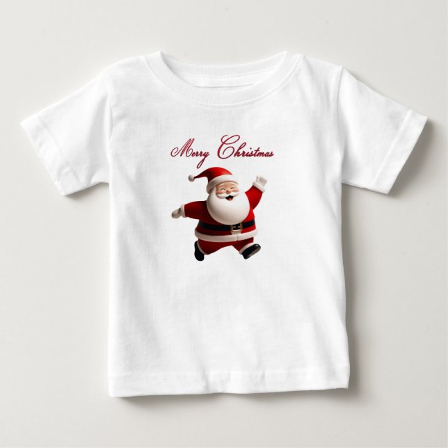 Festlig God Jul Småbarns T-Shirt (Framsida)