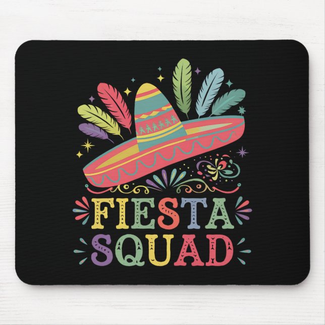 Festlig grupp Cinco de Mayo familjematchande Musmatta (Framsidan)