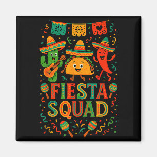 Festlig grupp rolig cinco de mayo hatt kaktusFi Magnet
