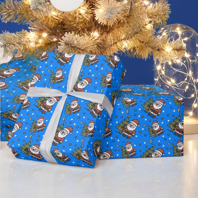 Festlig, högtidlig Tomte, Santa Presentpapper (Helgdagar)