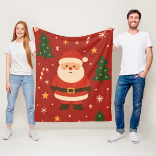 Festlig Holiday Glans Fleecefilt